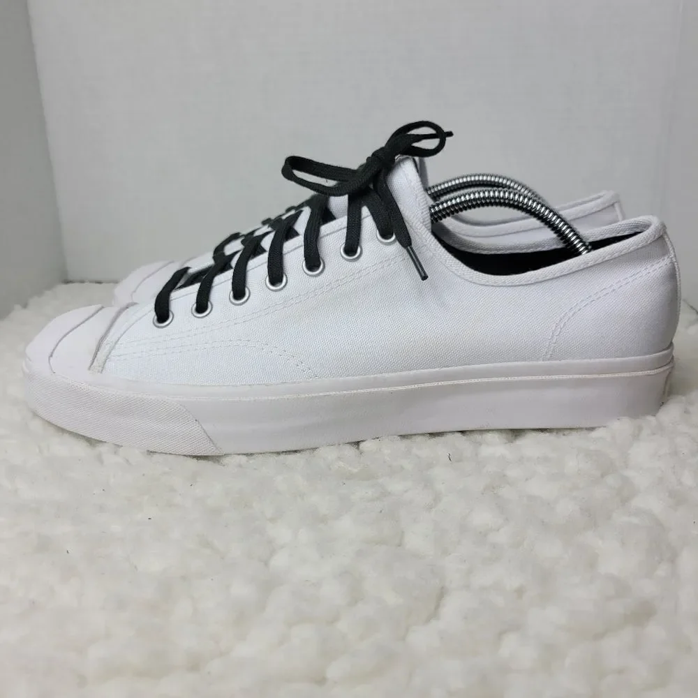 Converse x Jack Purcell Men's Low Top Sneaker Size 10.5 White Canvas Shoes - Picture 4 of 12